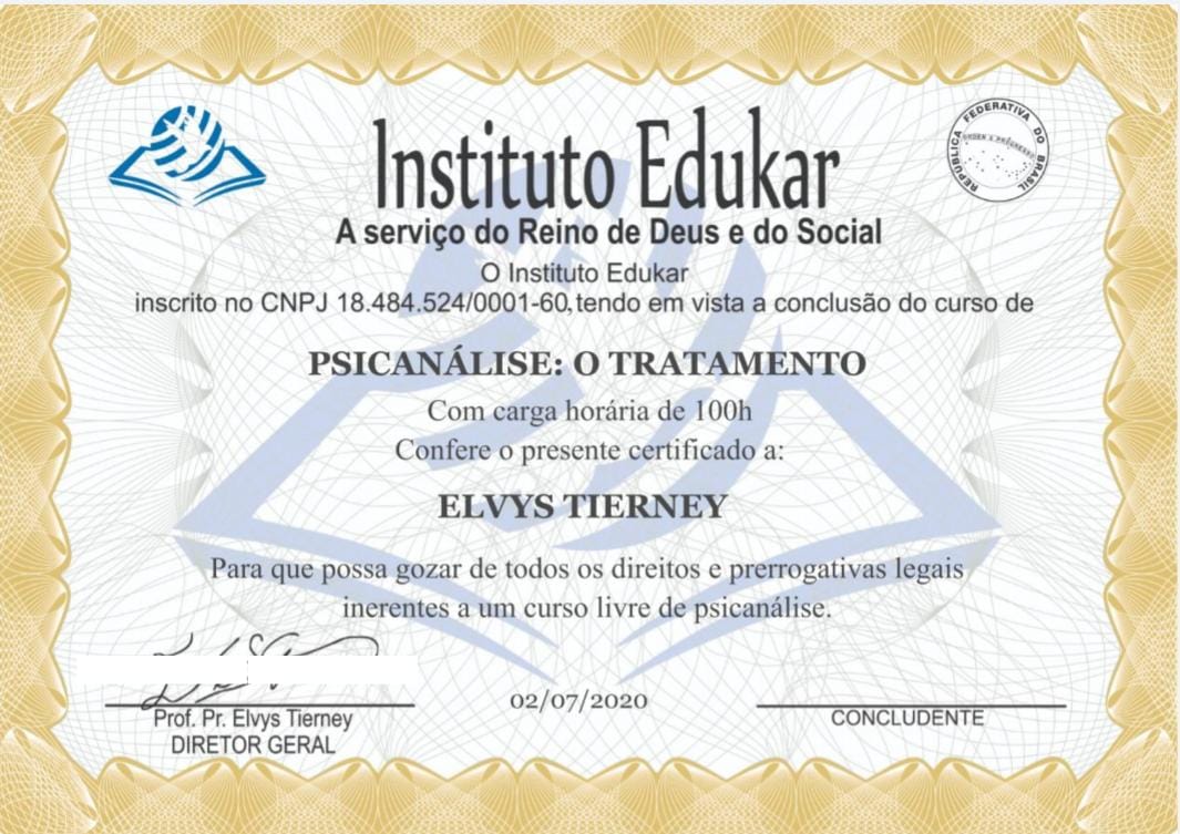 Curso Completo De Psican Lise Instituto Edukar